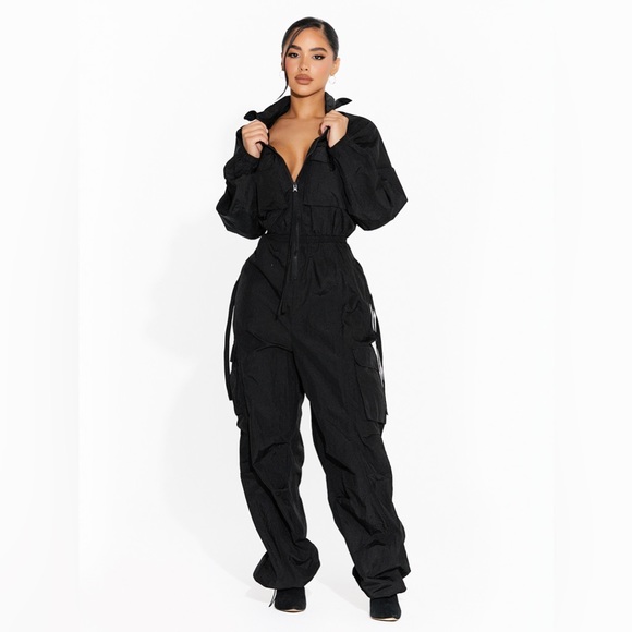 Naked Wardrobe The Windbreaker Cargo Jumpsuit - Picture 6 of 15